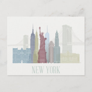 Carte Postale New York Skyline