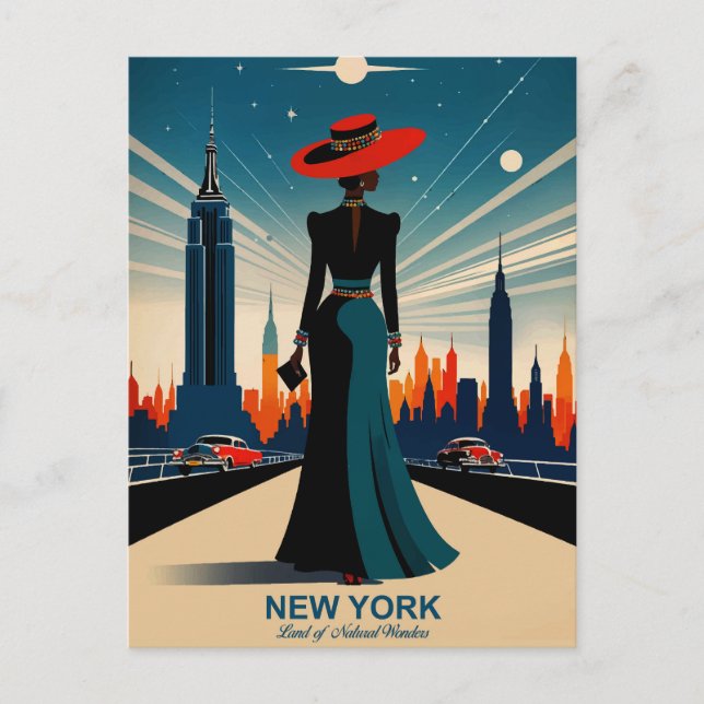 Carte Postale New York : Terre de Merveilles Naturelles (Devant)