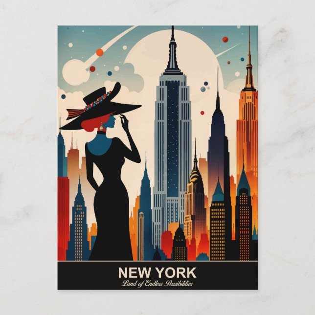 Carte Postale New York : Terre de possibilités infinies (Devant)