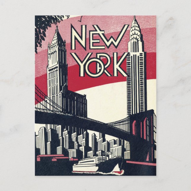 Carte Postale New York vintage (Devant)