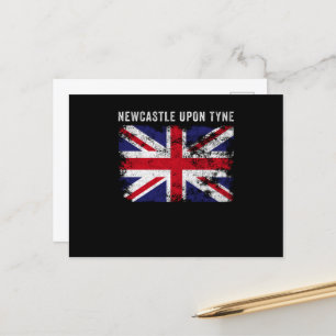 Carte Postale Newcastle Upon Tyne UK Drapeau Angleterre Souvenir