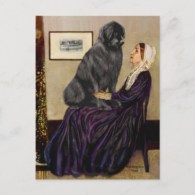 Carte Postale Newfie 1 - La mère de Whistler (Devant)