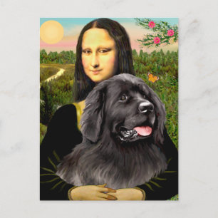 Carte Postale Newfie 2 - Mona Lisa
