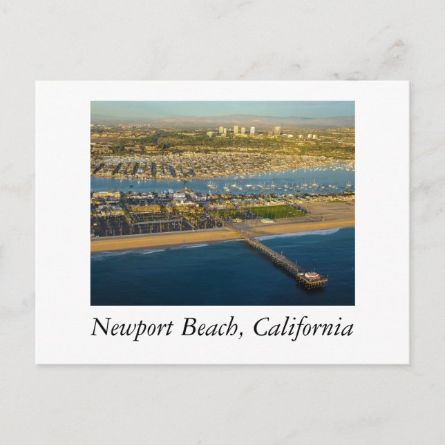 Carte Postale Newport Beach Aerial (Devant)