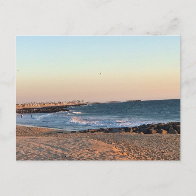Carte Postale Newport Beach at Sunset, Californie (Devant)