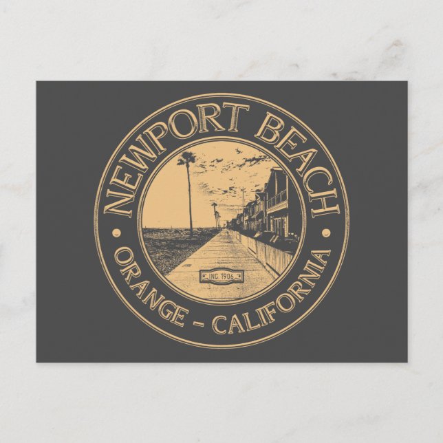 CARTE POSTALE NEWPORT BEACH - ORANGE CALIFORNIE (Devant)