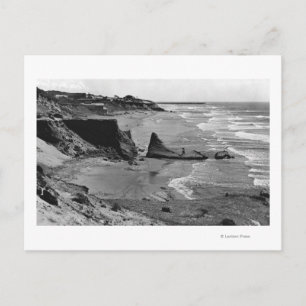 Carte Postale Newport, Oregon Beach Vue Côte de l'Oregon
