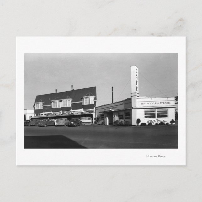 Carte Postale Newport, Oregon Vue de Bay Way � photo (Devant)
