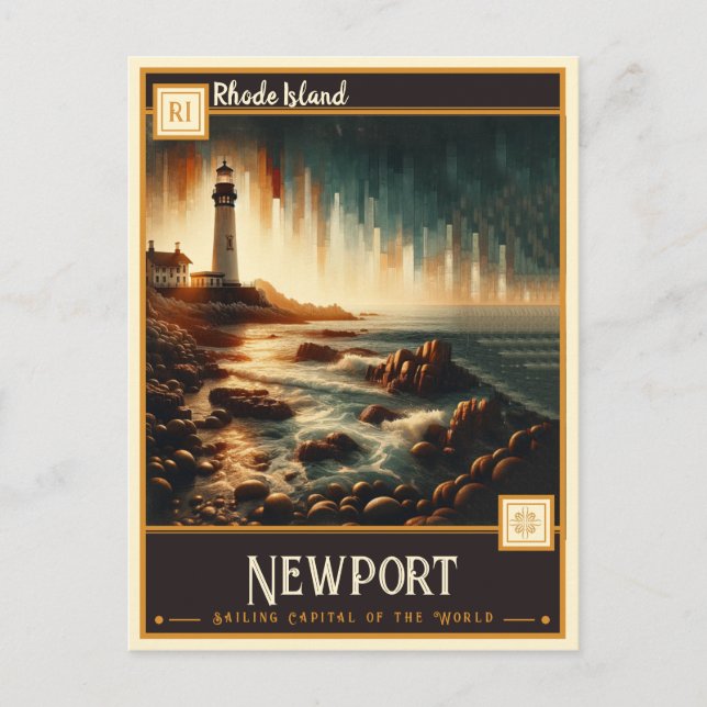 Carte Postale Newport, Rhode Island | VINTAGE (Devant)
