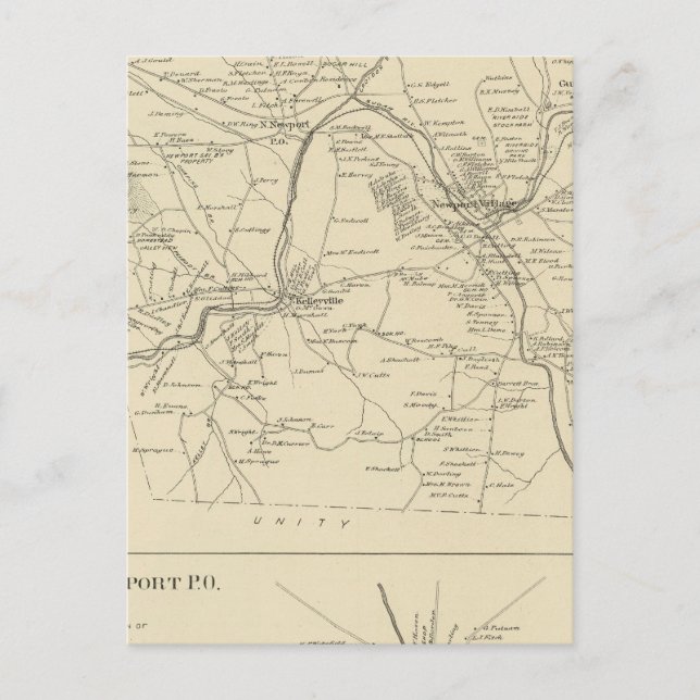 Carte Postale Newport, Sullivan Co (Devant)