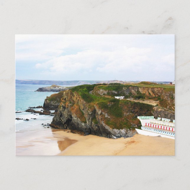 Carte Postale Newquay beach, Royaume-Uni (Devant)