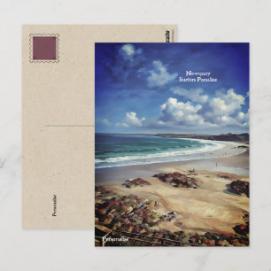 Carte Postale Newquay Surf Beach Cornwall bord de mer Personnel