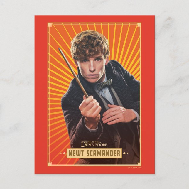 Carte Postale Newt Scamander Character Graphic (Devant)