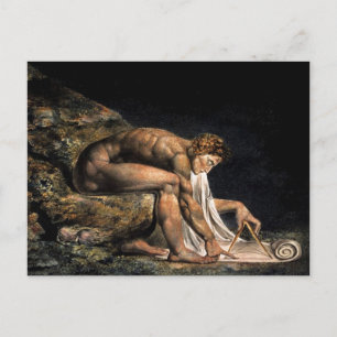 Carte Postale Newton William Blake Masonic Peinture