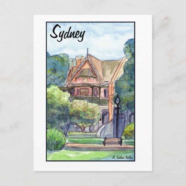 Carte Postale Newtown House Sydney (Devant)