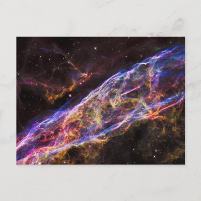 Carte Postale Ngc 6960, la nébuleuse du Balai de sorcière. (Devant)