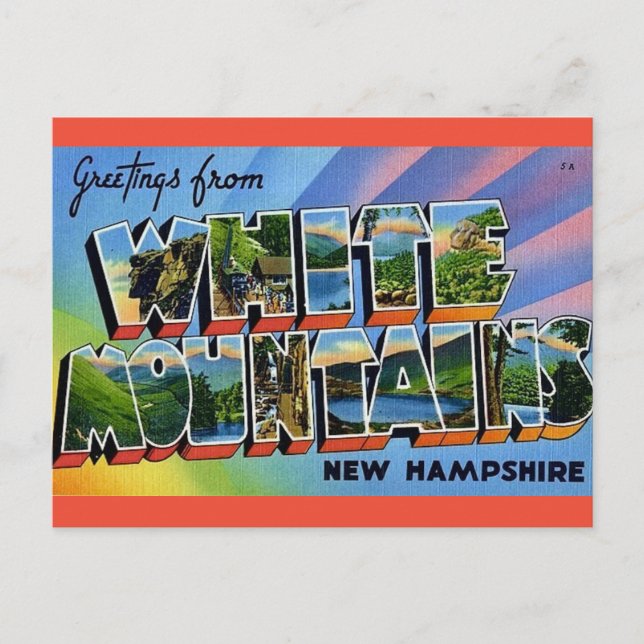 Carte Postale NH White Mountains (Devant)