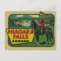 Niagara Falls Canada Vintage voyage avec Mountie