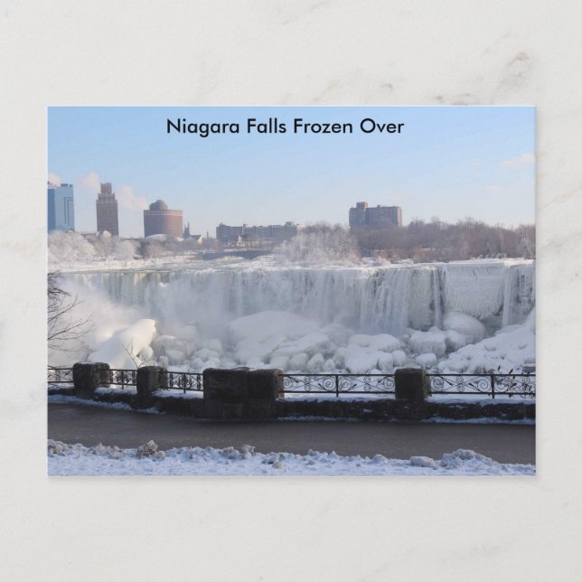 Carte Postale Niagara Falls gelé au-dessus (Devant)