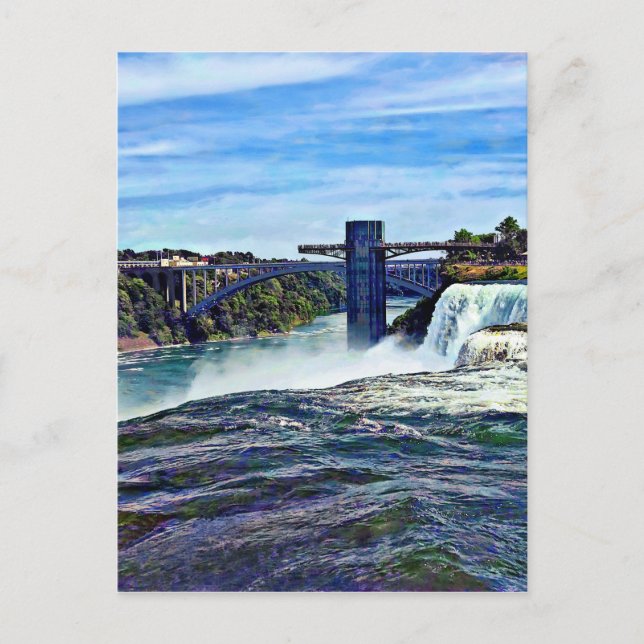 Carte Postale Niagara Falls NY : Tour d'observation de point de  (Devant)