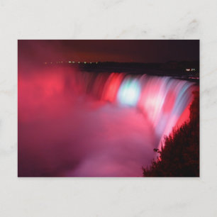 Carte postale Niagara Red Blue Lights
