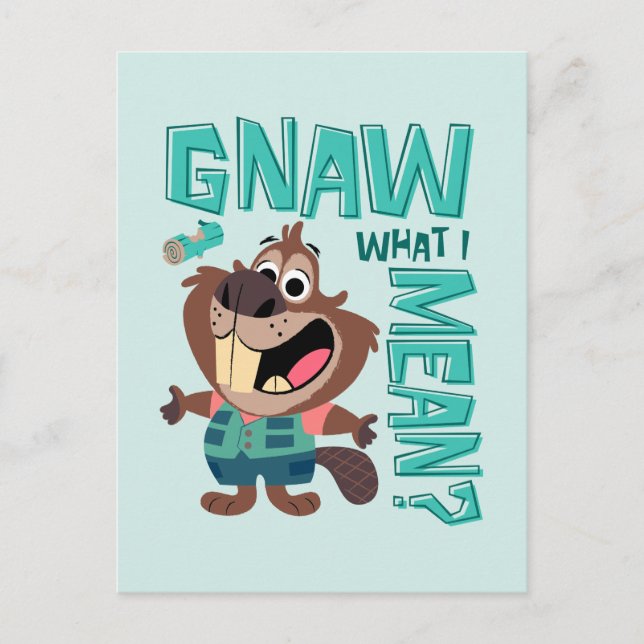 Carte Postale Nibbles Maplestick - Gnaw What I Mean? (Devant)