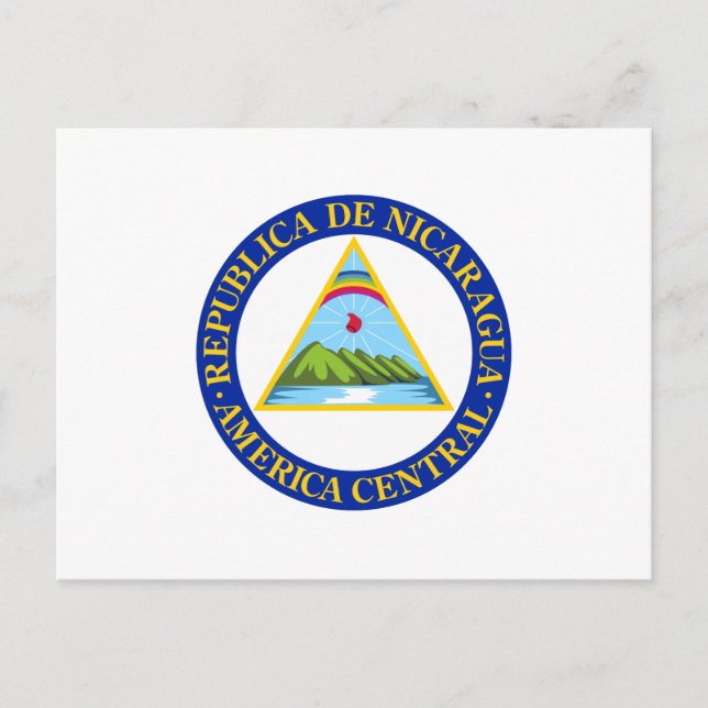 Carte Postale NICARAGUA - drapeau/emblème/blason/symbole (Devant)