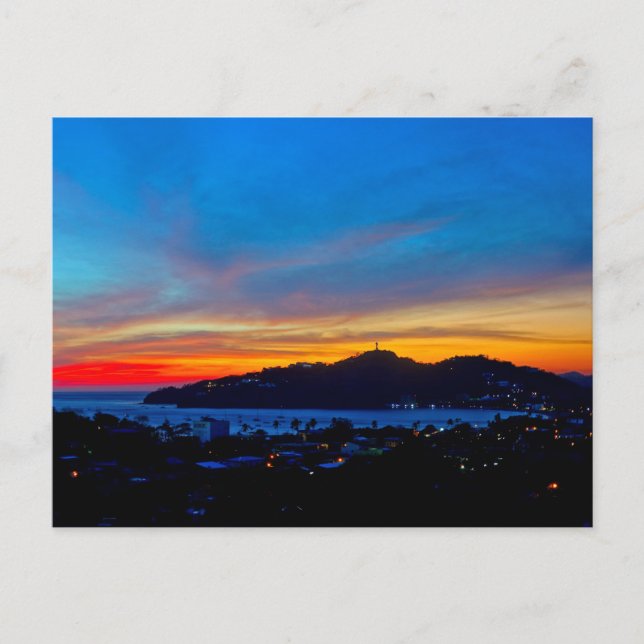 Carte Postale Nicaragua - Sunset the bay of San Juan Del Sur (Devant)
