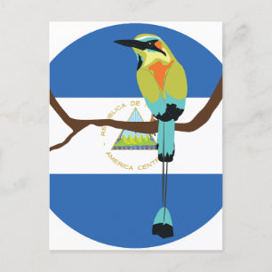 Carte Postale Nicaragua Torogoz à motmot à tête turquoise