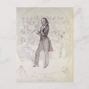 Carte Postale Niccolo Paganini, violoniste