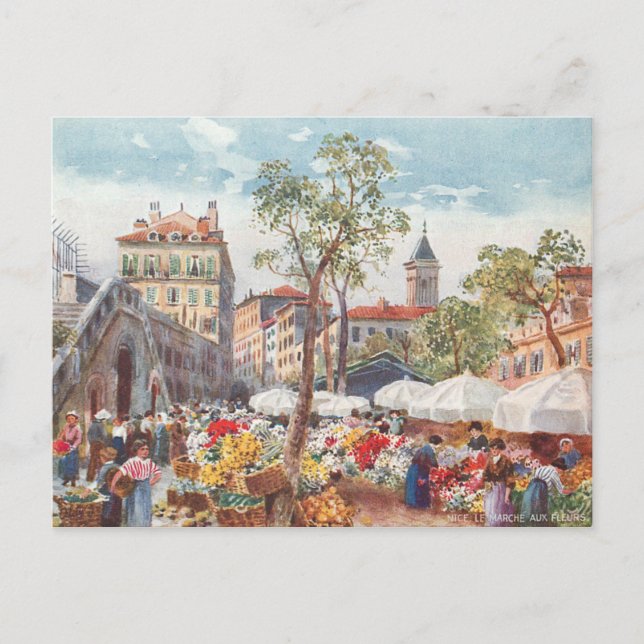 Carte Postale Nice, France Marché aux Fleurs (Devant)