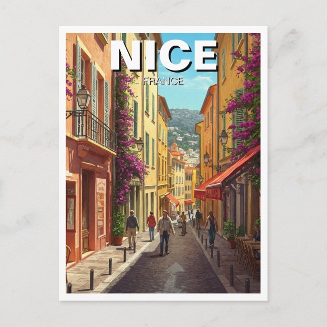 Carte Postale Nice France Travel (Devant)