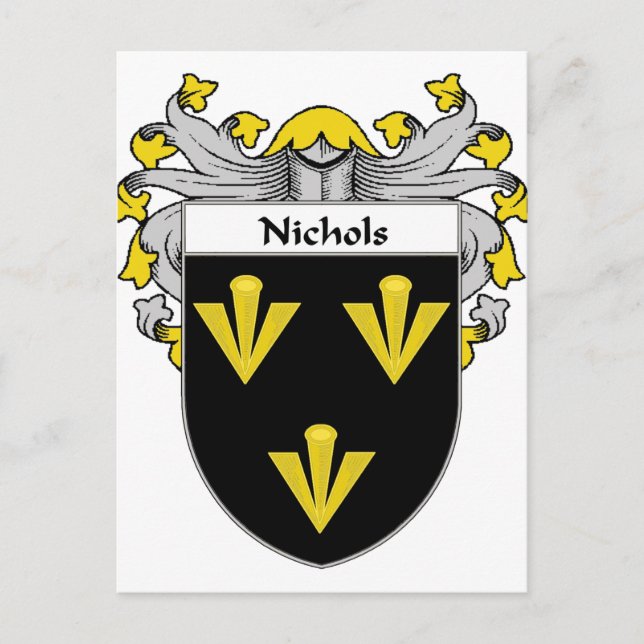 Carte Postale Nichols Coat of Arms/Family Crest (mannequin) (Devant)