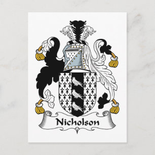 Carte Postale Nicholson Family Crest