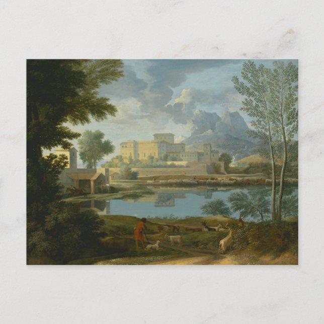Carte Postale Nicolas Poussin - Paysage au calme (Devant)