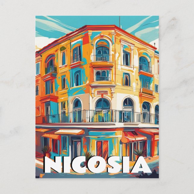 Carte Postale Nicosie, capitale de Chypre (Devant)