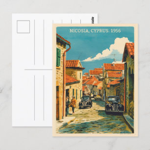 Carte Postale Nicosie, capitale de Chypre Cadeaux souvenirs Vint