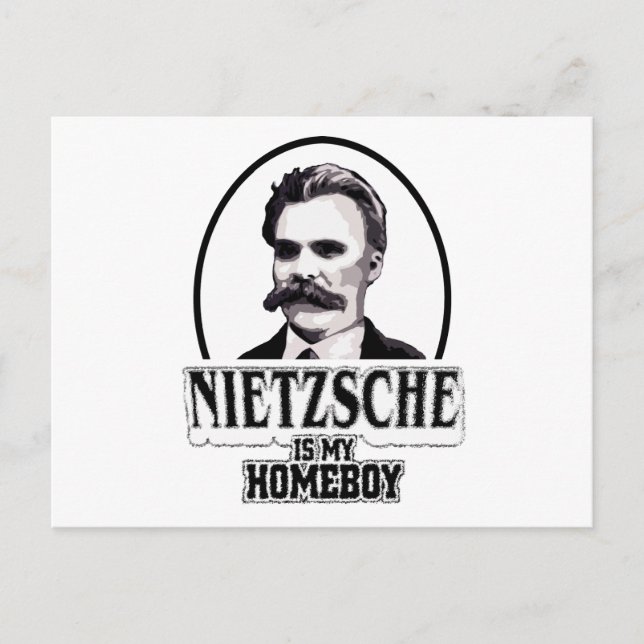 Carte Postale Nietzsche Est Mon Enfant (Devant)
