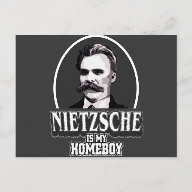 Carte Postale Nietzsche Est Mon Enfant (Devant)