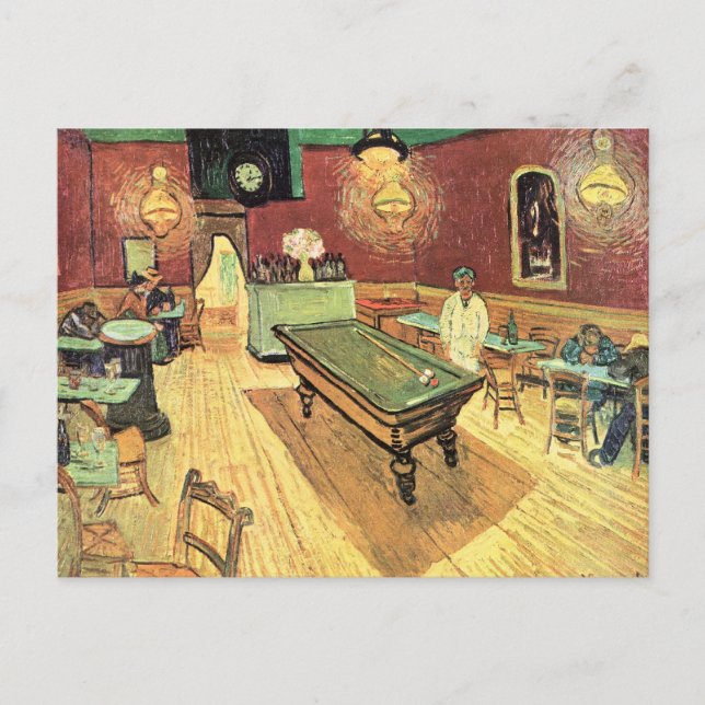 Carte Postale Night Cafe, Place Lamartine par Vincent van Gogh (Devant)