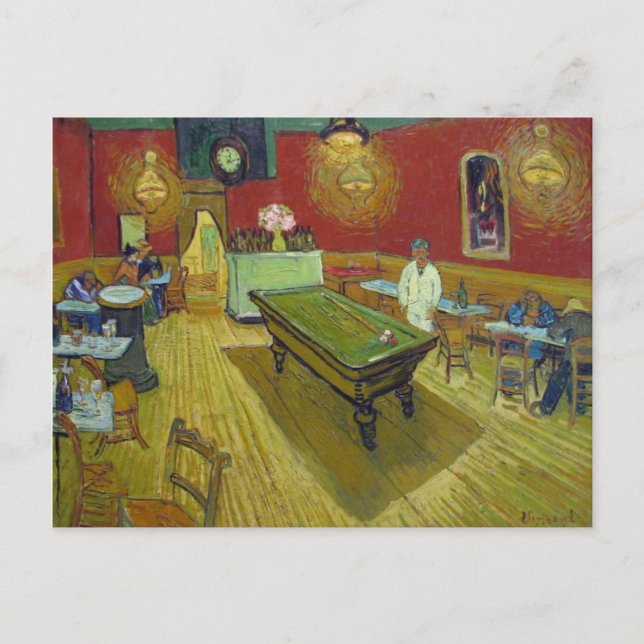 Carte Postale Night Cafe Place Lamartine, Vincent van Gogh (Devant)