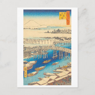 Carte Postale Nihonbashi vintage à Edo/Tokyo