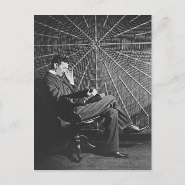 Carte Postale Nikola Tesla, 1896 (Devant)