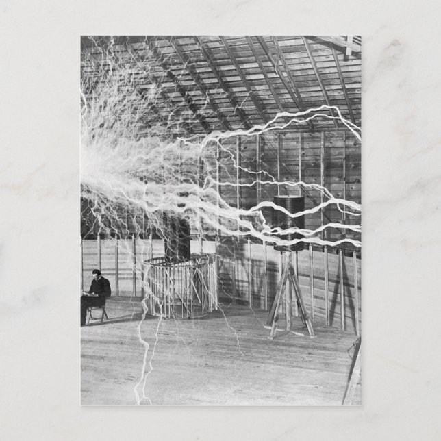 Carte Postale Nikola Tesla Electricity (Devant)