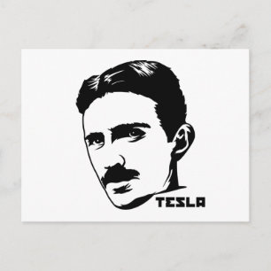 Carte postale Nikola Tesla Portrait