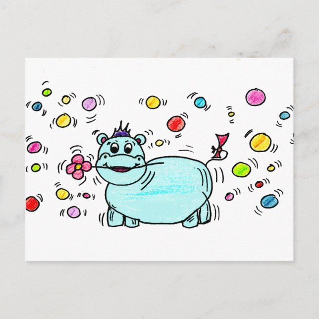 Carte Postale Nilpferd (Devant)