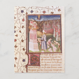 Carte Postale Nimrod Supervision de la construction de la tour d