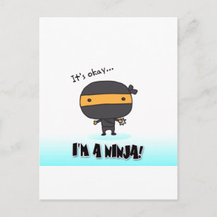 CARTE POSTALE NINJA