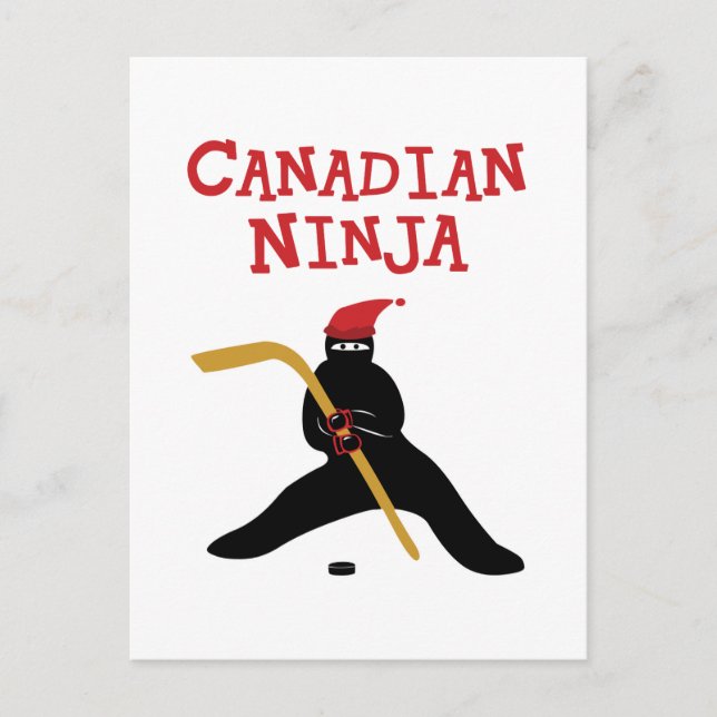 Carte Postale Ninja canadien (Devant)