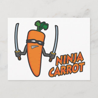 Carte Postale Ninja Carrot